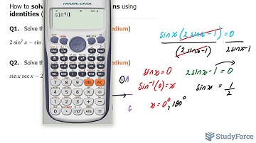 Solving Trigonometric Equations Using Identities (Multiple Angles, Degrees, Part 3)
