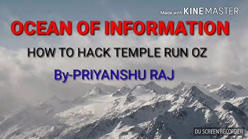 How to hack temple run oz by mod.