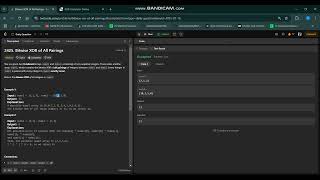 Bitwise Xor Of All Pairings For A Better Experience, Watch At 1.5X Or 2X Speed.