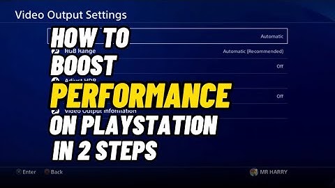 How To Boost Ps4 Performance Under 2 Minutes PlayStation New