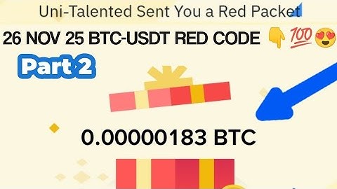 Binance Red Packet code in Binance Today Claim USDT BTC TON Red packet code 26 November 2025