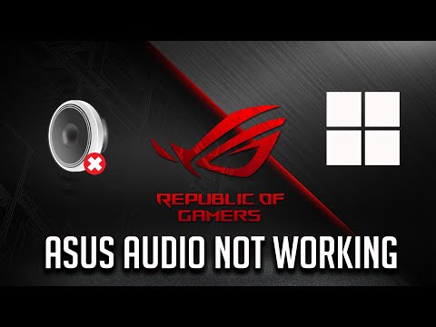 How To Fix ASUS Laptop SoundAudio Not Working on Windows 11 2025 by TechFixIT