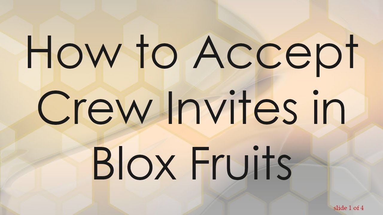 How do I accept crew invite???? : r/bloxfruits