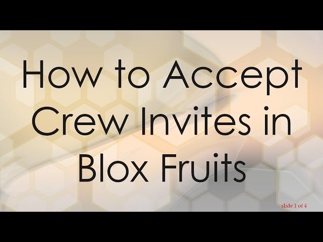 How do I accept crew invite???? : r/bloxfruits