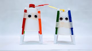 STEM Challenge: 15 | Art Bot | How to create an automatic Art Drawing Robot with a Cup and DC Motor