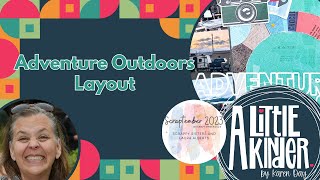 Scraptember 7| Adventure Outdoors| Peartree cutfile| Vicki Boutin