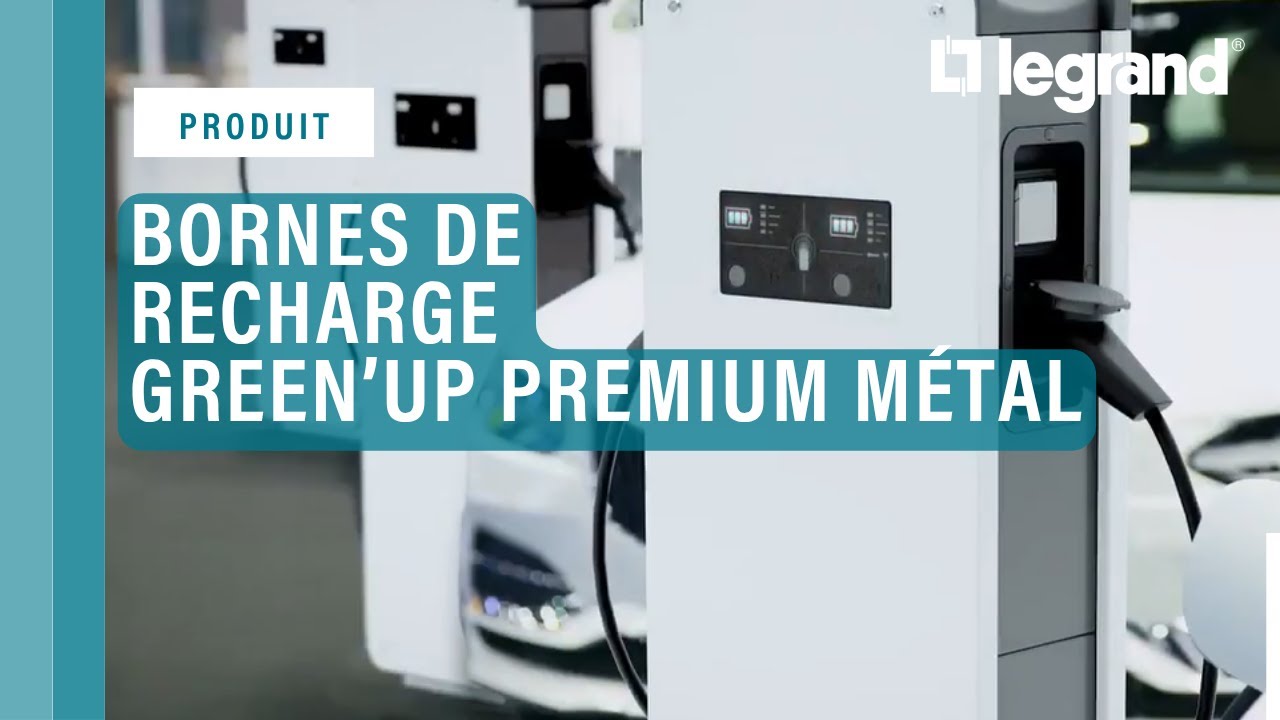 Bornes de recharge GREEN'UP PREMIUM METAL pour véhicules électriques ou hybrides rechargeables