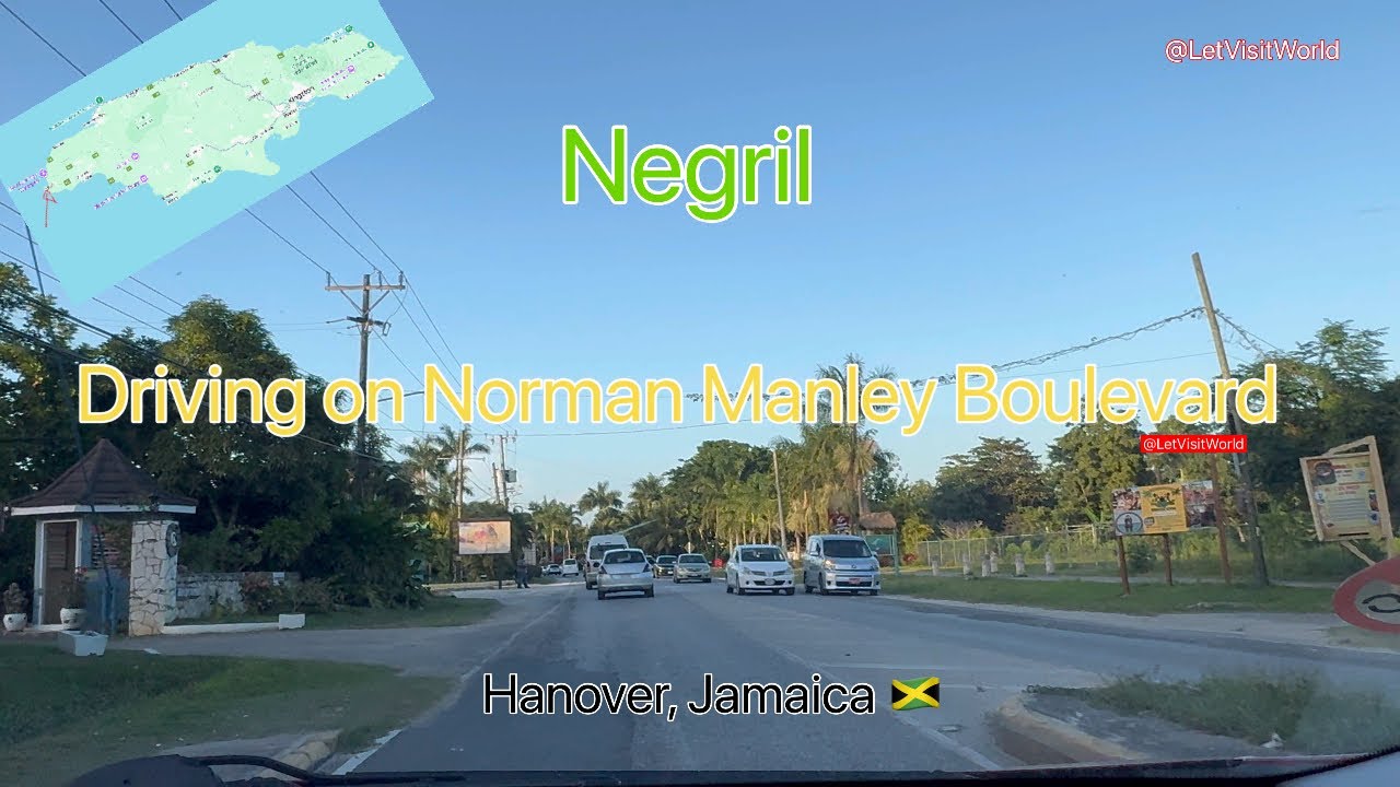 Driving Through Norman Manley Boulevard Negril Hanover Jamaica Best driving-through-norman-manley-boulevard-negril-hanover-jamaica-best