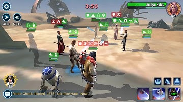 Star Wars Galaxy Of Heroes - Holdo + Pay2Rey On Defense. Why Do I Even Bother...
