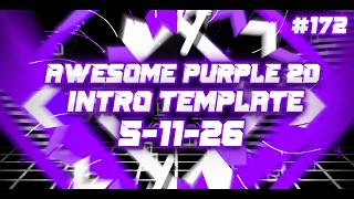 Awesome Purple 2D intro template