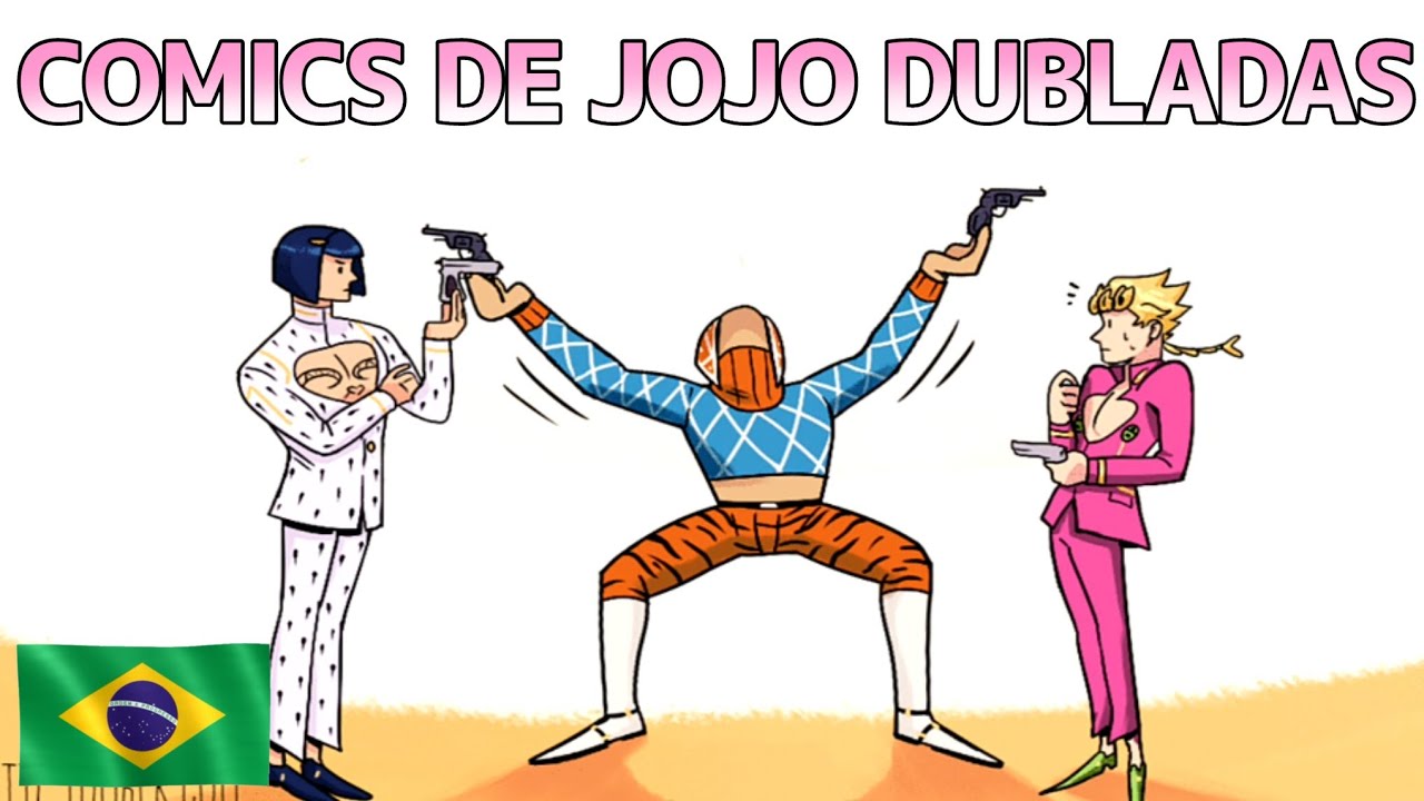 Giorno não sabe segurar uma pistola 🤨 - Comics de Jojo dubladas 🇧🇷