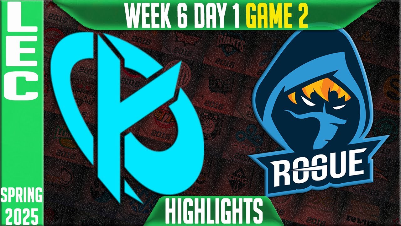 KC vs RGE Highlights Game 2 | LEC Spring Split W6D1 2025 | Karmine Corp vs Rogue G2