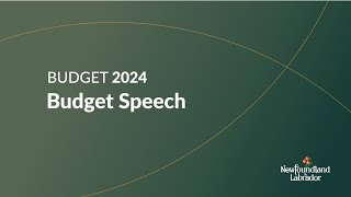 Budget Speech