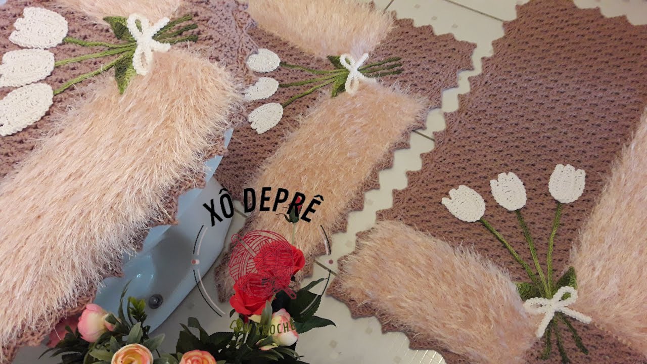 Jogo de banheiro luxo de Tulipas/materiais/medidas/valor