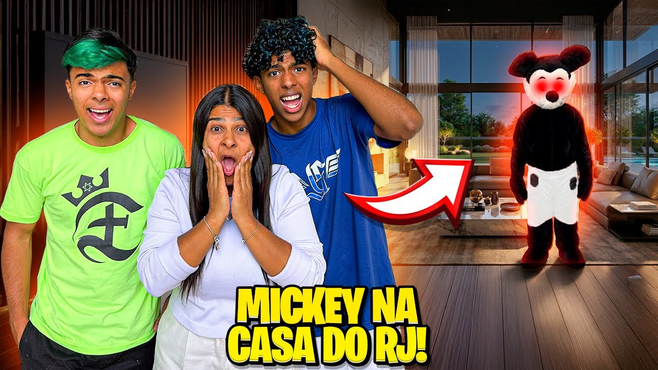 MICKEY MALVADO APARECEU NA CASA NOVA DO RIO DE JANEIRO!😱OQUE SERÁ QUE ELE QUER?
