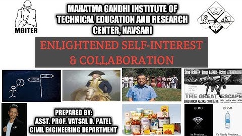 ENLIGHTENED SELFINTEREST & COLLABORATION AT WORK Contributor Personality Development Program 3160002