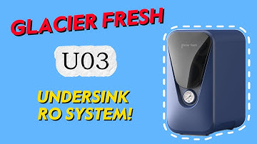 Glacierfresh U03, 800GPD Reverse Osmosis System, Under sink RO System！