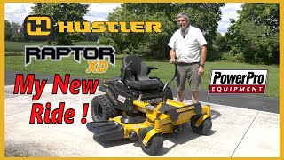 My New Ride ! A New Zero Turn Hustler Raptor XD Mower .