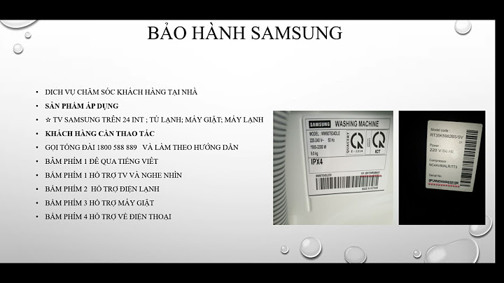 Bảo hành máy giặt samsung điện máy xanh