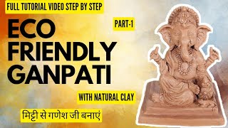 How To Make Eco-friendly Ganesha At Home | Mitti Ke Ganpati kaise banaye #clayart #artistbhagyashree