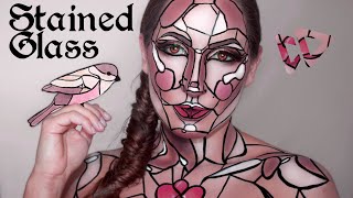 Stained Glass Illusion Makeup and Bodypaint (fast forward) screenshot 3