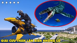 GTA 5 Moto Bay Có Một Không Hai Giải Cứu Khẩn Cấp Thằn Lằn Biển MOSASAURUS Đang Bị Quân Đội Bắt Giữ