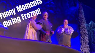 What happens when your cell phone goes off during the Frozen Sing Along at DHS?