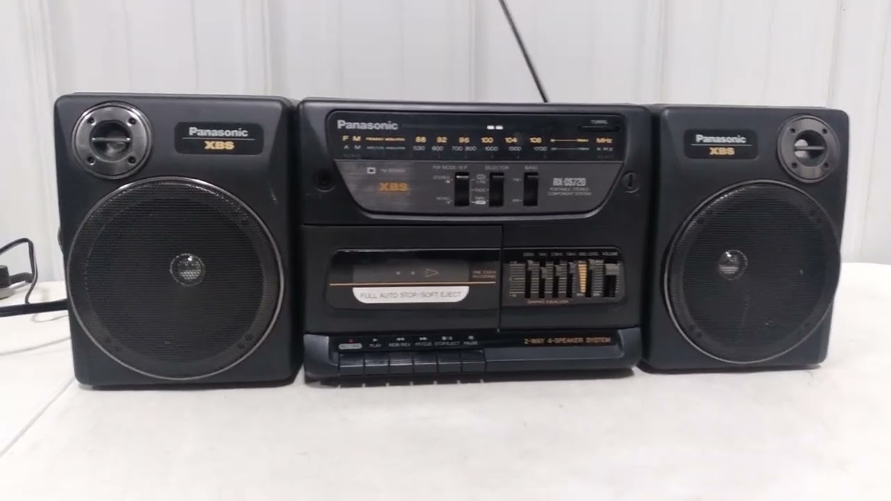 その他 Panasonic Panasonic RX-CS720 Portable Stereo Component System Boombox - YouTube