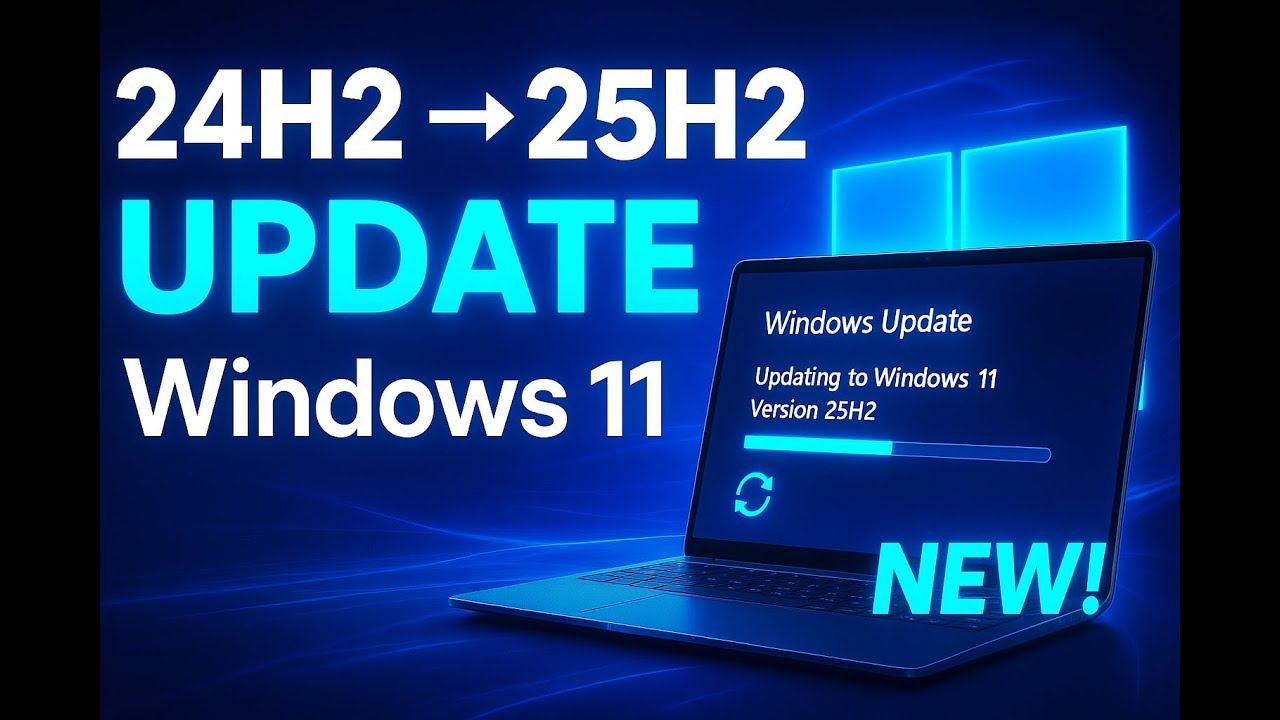 24H2 To 25H2 Update Windows 11 pro TechDaini - YouTube