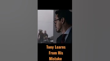 Tony Learns From His Mistake #shorts #mcu #a4shorts #tonystark
