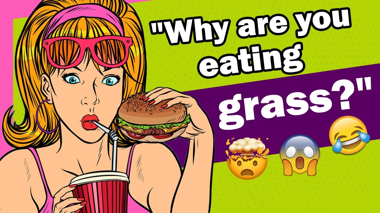 😛 Dirty Jokes ""Why are you eating grass?"" animation joke YouTube