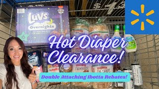 Walmart diaper clearance with Ibotta Rebates! Easy Couponing using your phone!