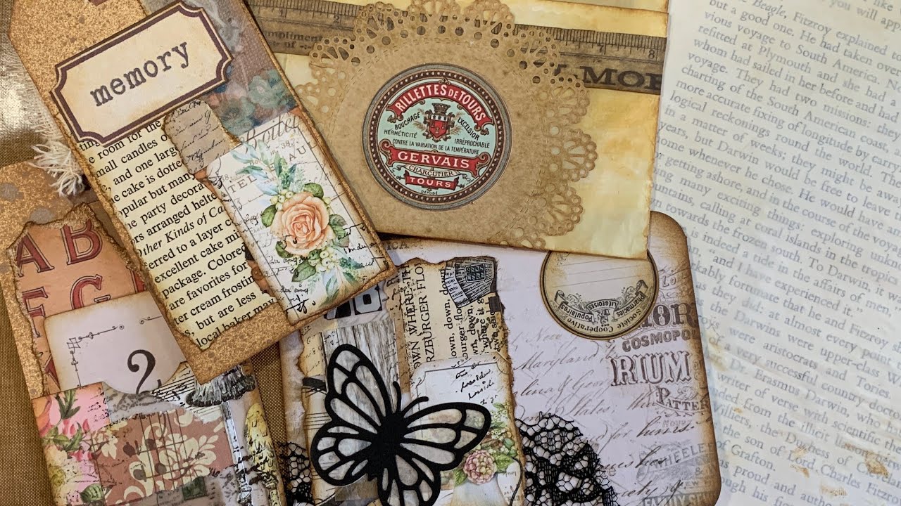 EMBELLISHING our AJ Journal ~ ADDING OUR NEW PAGES ~ part 2 - YouTube