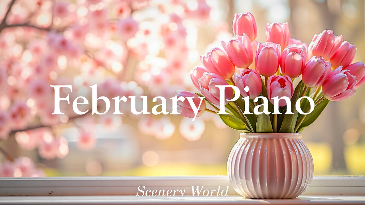 2월 햇살 부드러운 창가 — 마음을 편안하게 하는 힐링 피아노 연주 🌷 February Piano | Scenery World