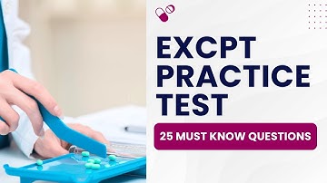 ExCPT Exam 2025 - Pharmacy Technicians Practice Test & Review (25 Must Know Questions)