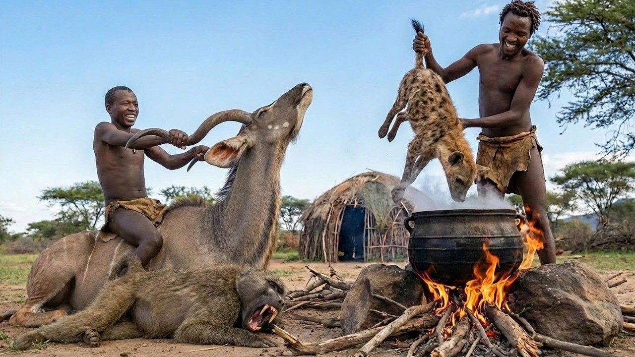Caçadores-Coletores Ancestrais: A Luta Pela Sobrevivência da Tribo Hadzabe na África Selvagem