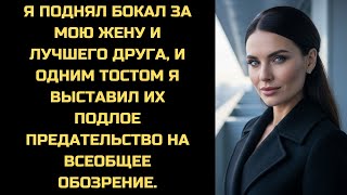 видео: Я подошёл к их столику с бокалом.'Предлагаю тост', - сказал я, - 'За мою жену и моего лучшего друга' картинка: Я подошёл к их столику с бокалом.'Предлагаю тост', - сказал я, - 'За мою жену и моего лучшего друга'