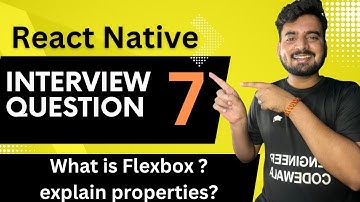 React Native Interview Question 6 - What is Flexbox❓  | In Hindi | Engineer Codewala