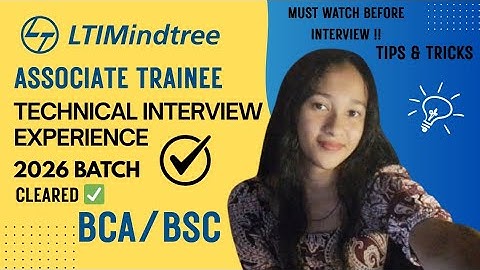 LTIMindtree Technical Interview Experience 2026 Batch | Associate Trainee | Questions + Tips
