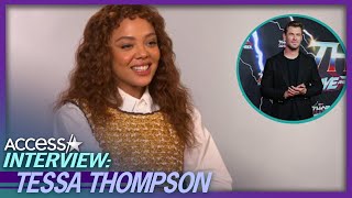 Tessa Thompson Doesn’t Know If Chris Hemsworth Can Do A Pushup