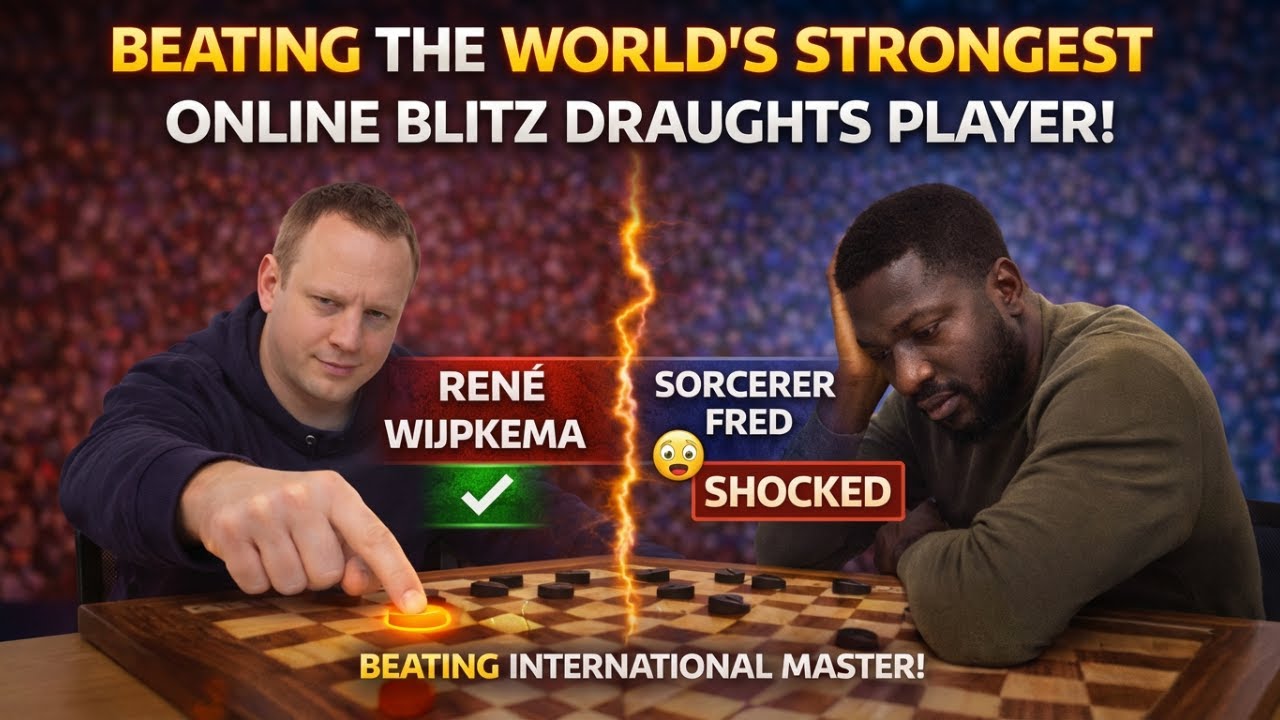Beating the World’s Strongest Online Blitz Draughts Player! | Sorcerer (Cheick Drame) Shocked