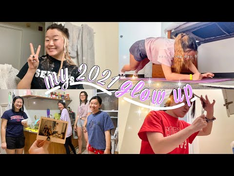 glowing up before college | dyeing hair, setting up notion, chloe ting, etc.
