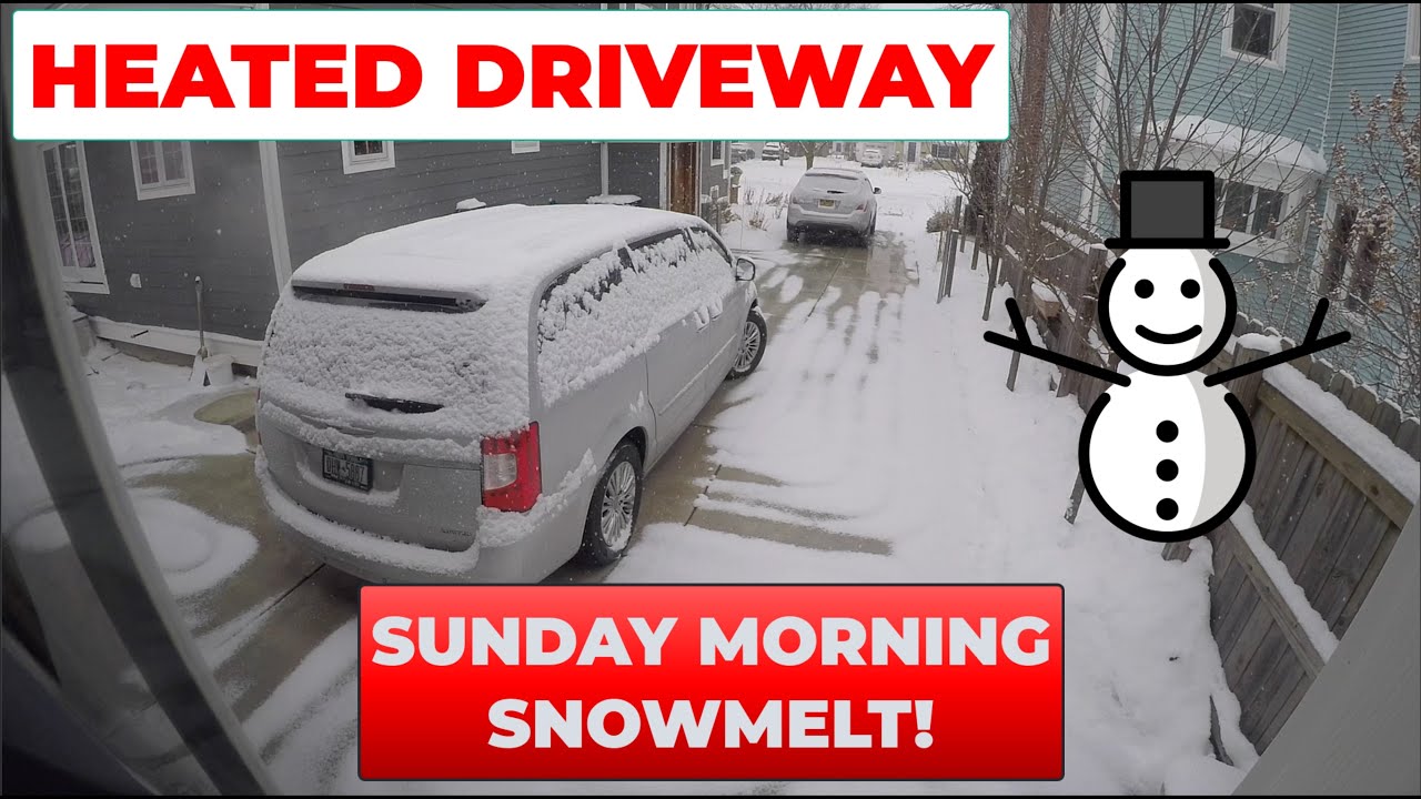 Heated Driveway Melting Snow Time Lapse on a Sunday Morning - Episode ...