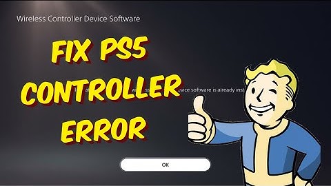 How To Fix PS5 Controller Update Error