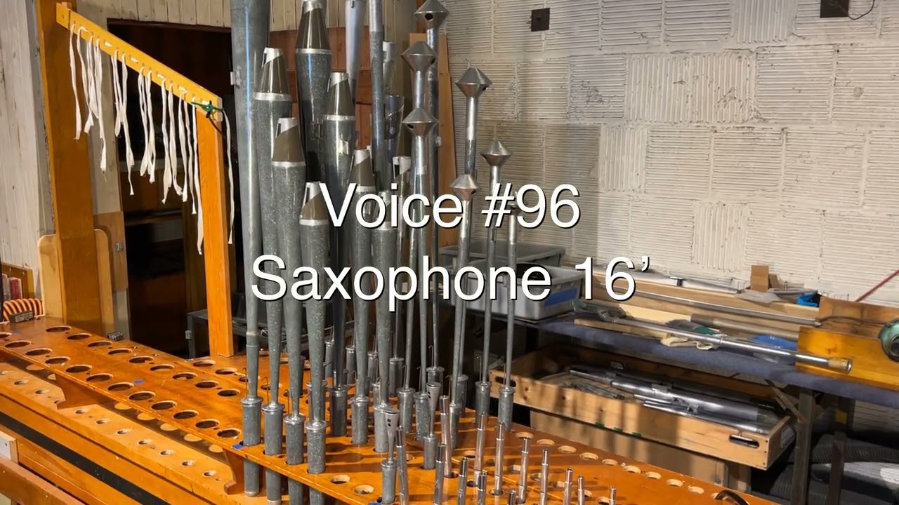 A brief demonstration of several of the reeds from the Solo-Great division of the Midmer-Losh organ