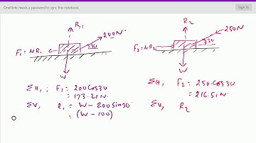 Engineering Mechanics : - ( Friction in rough horizontal plane ; Problem solving ) - 34.