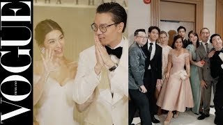 บุกเบื้องหลังงานแต่งงานมิว-นิษฐา กับเซนต์-ธราภุช! #VogueWedding ตามติดตลอดงาน