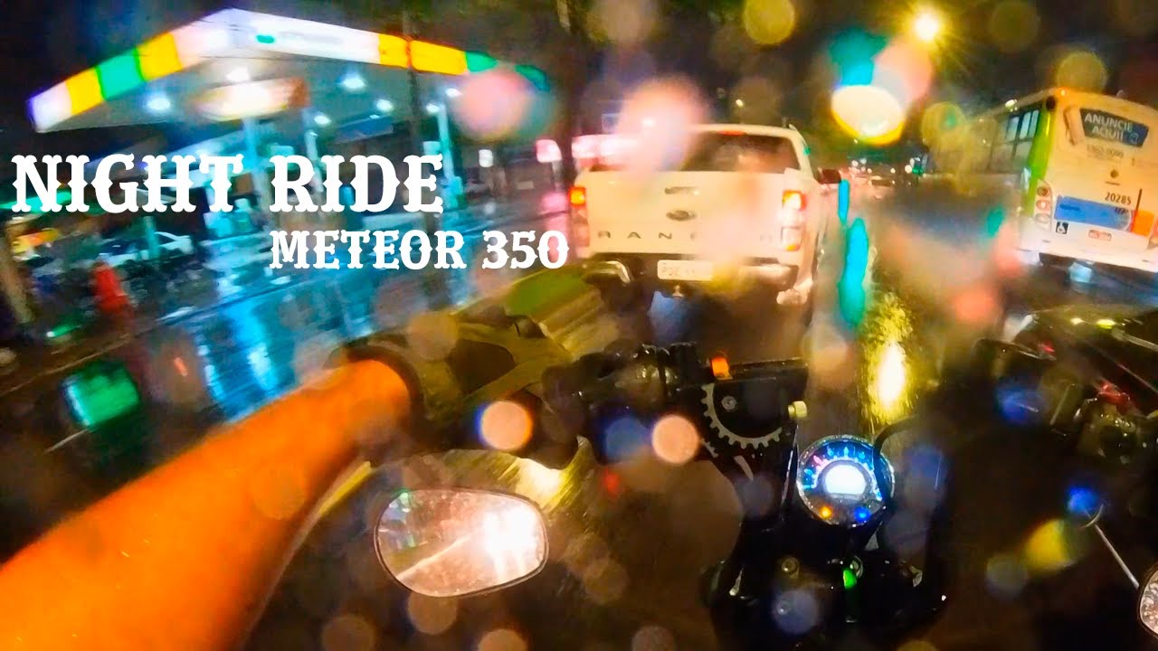 Meteor Ride Night Ride #01 - Meteor 350 Royal Enfield - YouTube