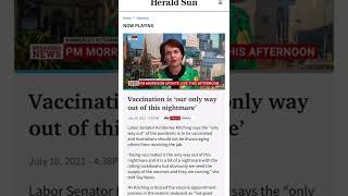 RIP Kimberley Kitching - ‘Vaccination is the only way out of this nightmare’.