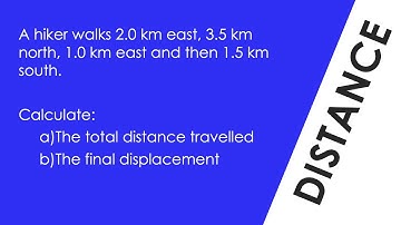 How to Calculate Distance and Displacement - WORKED EXAMPLE - GCSE Physics